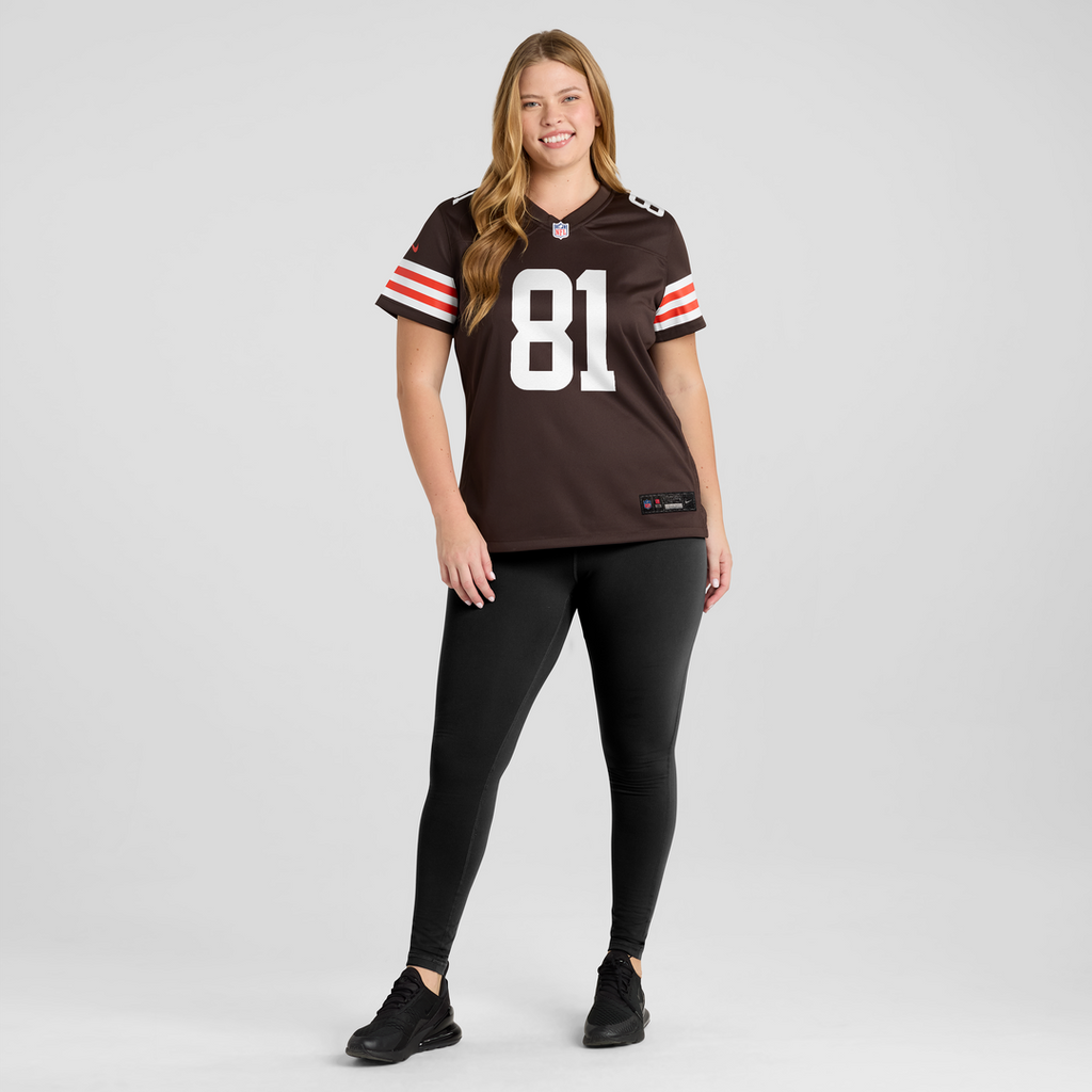 Luke Floriea Cleveland Browns Nike Women's Team Game Jersey -  Brown