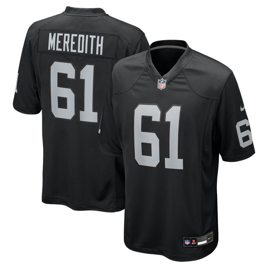 Jordan Meredith Las Vegas Raiders Nike Game Player Jersey - Black