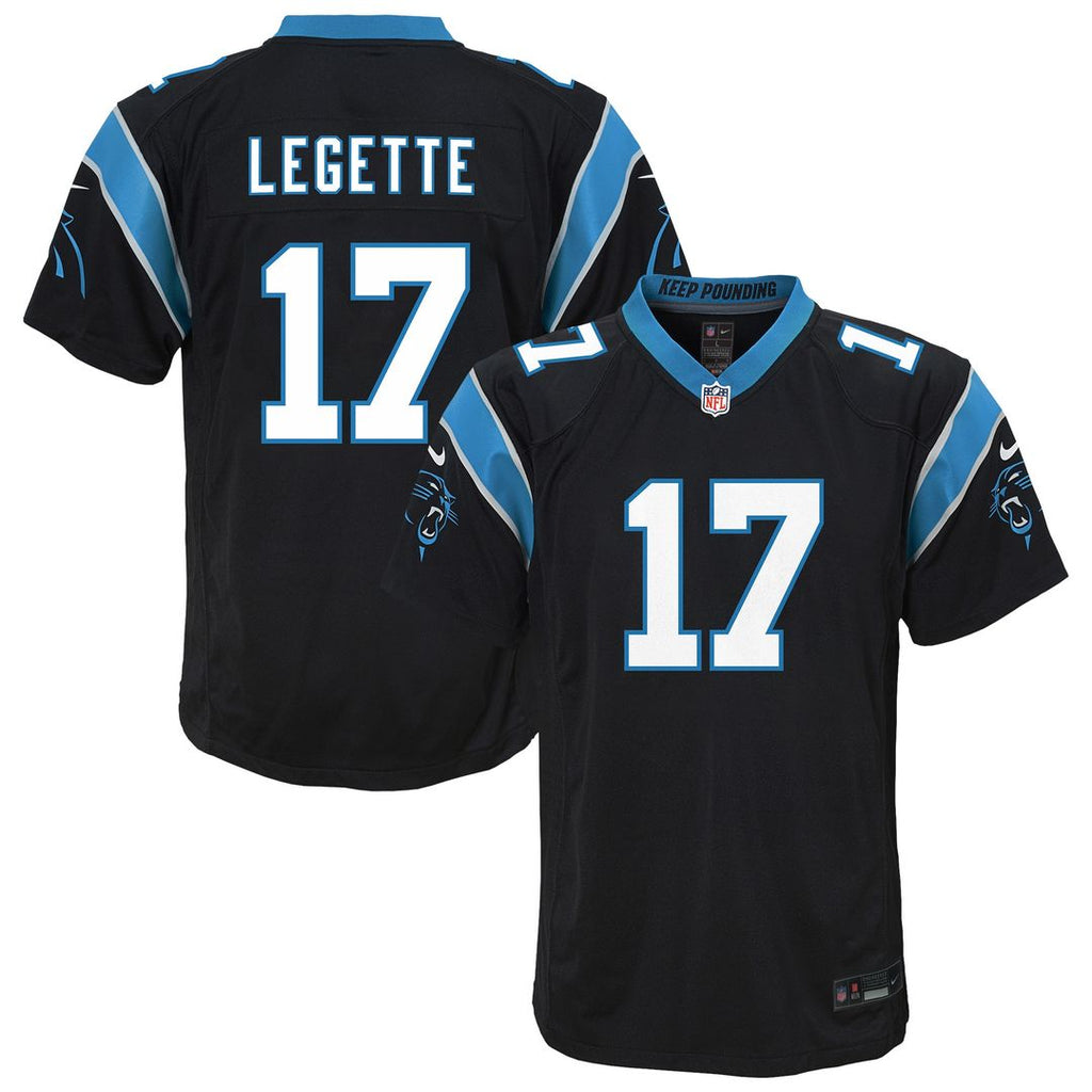 Xavier Legette Carolina Panthers Nike Youth Team Game Jersey - Black