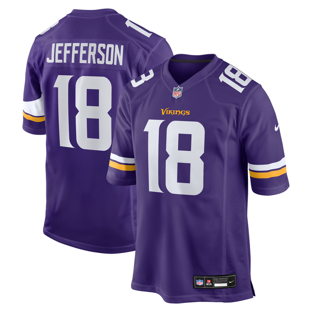 Justin Jefferson Minnesota Vikings Nike Game Jersey - Purple
