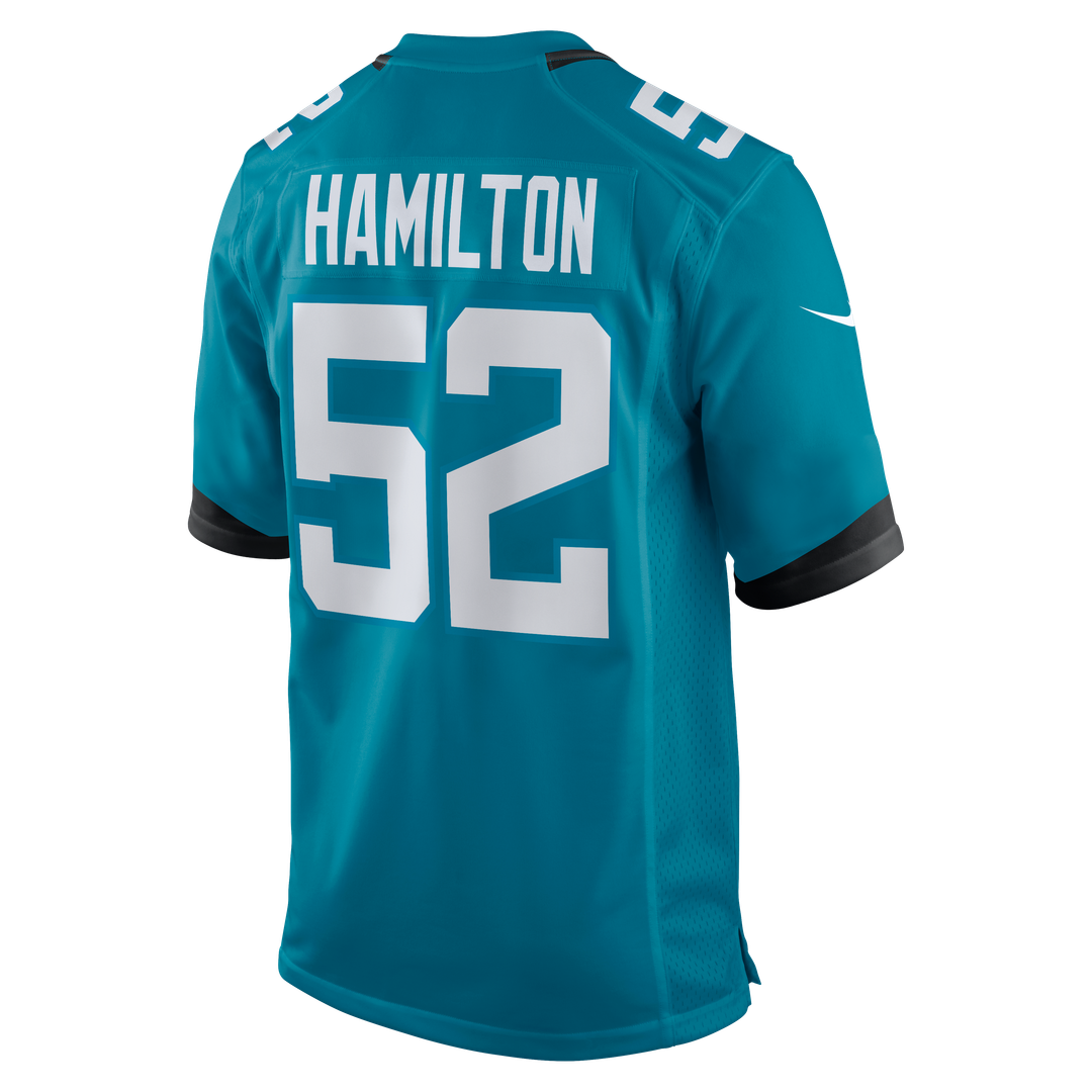 DaVon Hamilton Jacksonville Jaguars Nike Game Jersey - Teal