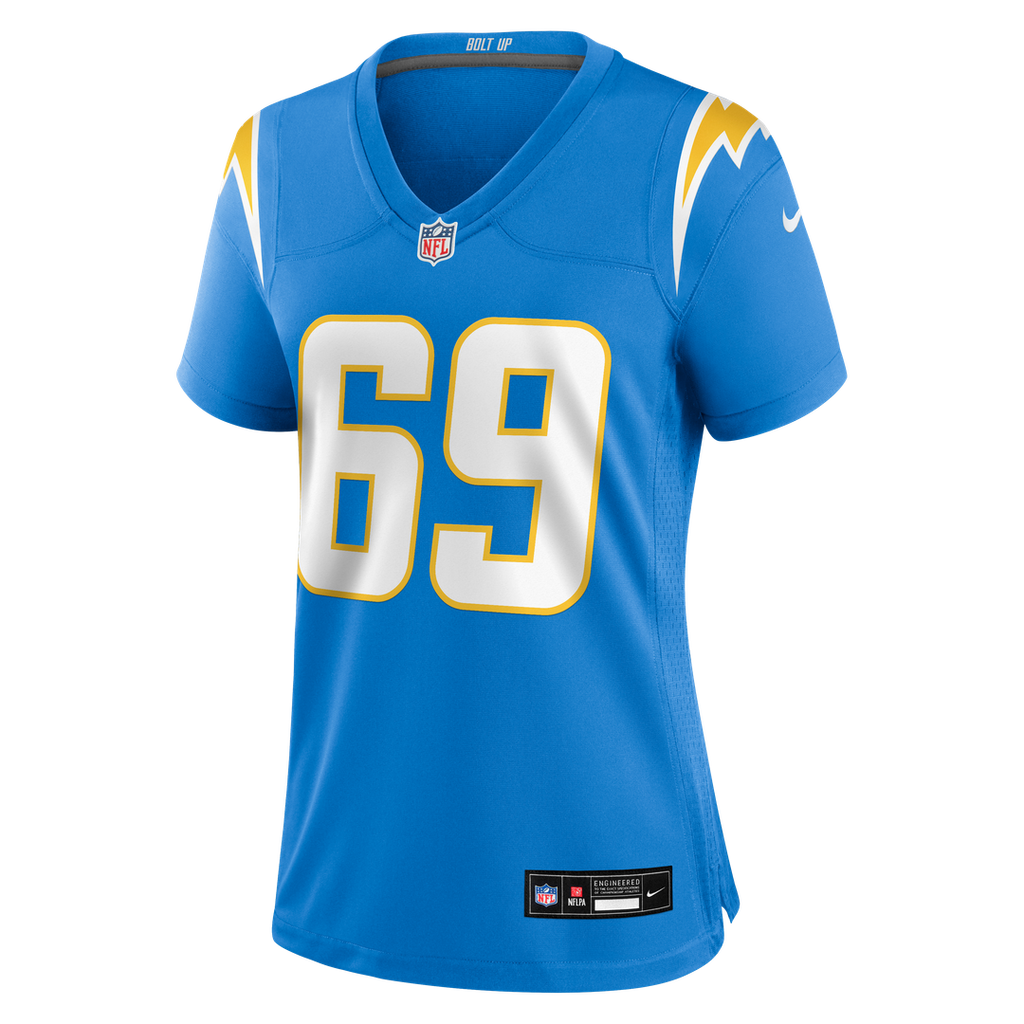 Cole Strange Los Angeles Chargers Nike Women's Team Game Jersey -  Powder Blue