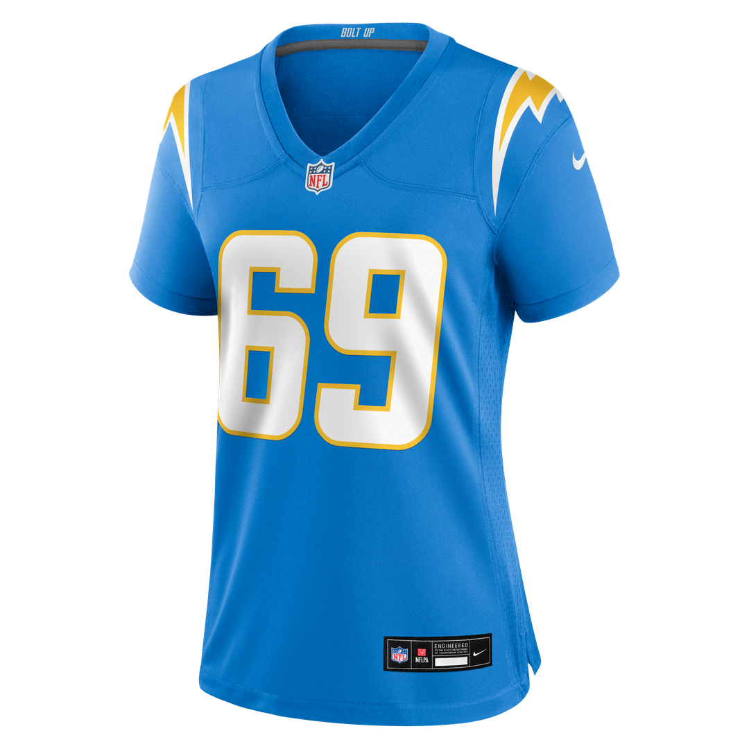 Cole Strange Los Angeles Chargers Nike Women's Team Game Jersey -  Powder Blue