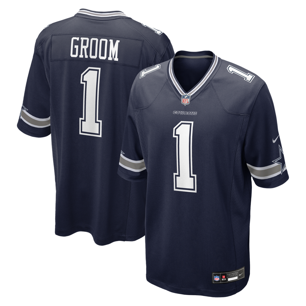 Number 1 Groom Dallas Cowboys Nike Game Jersey - Navy
