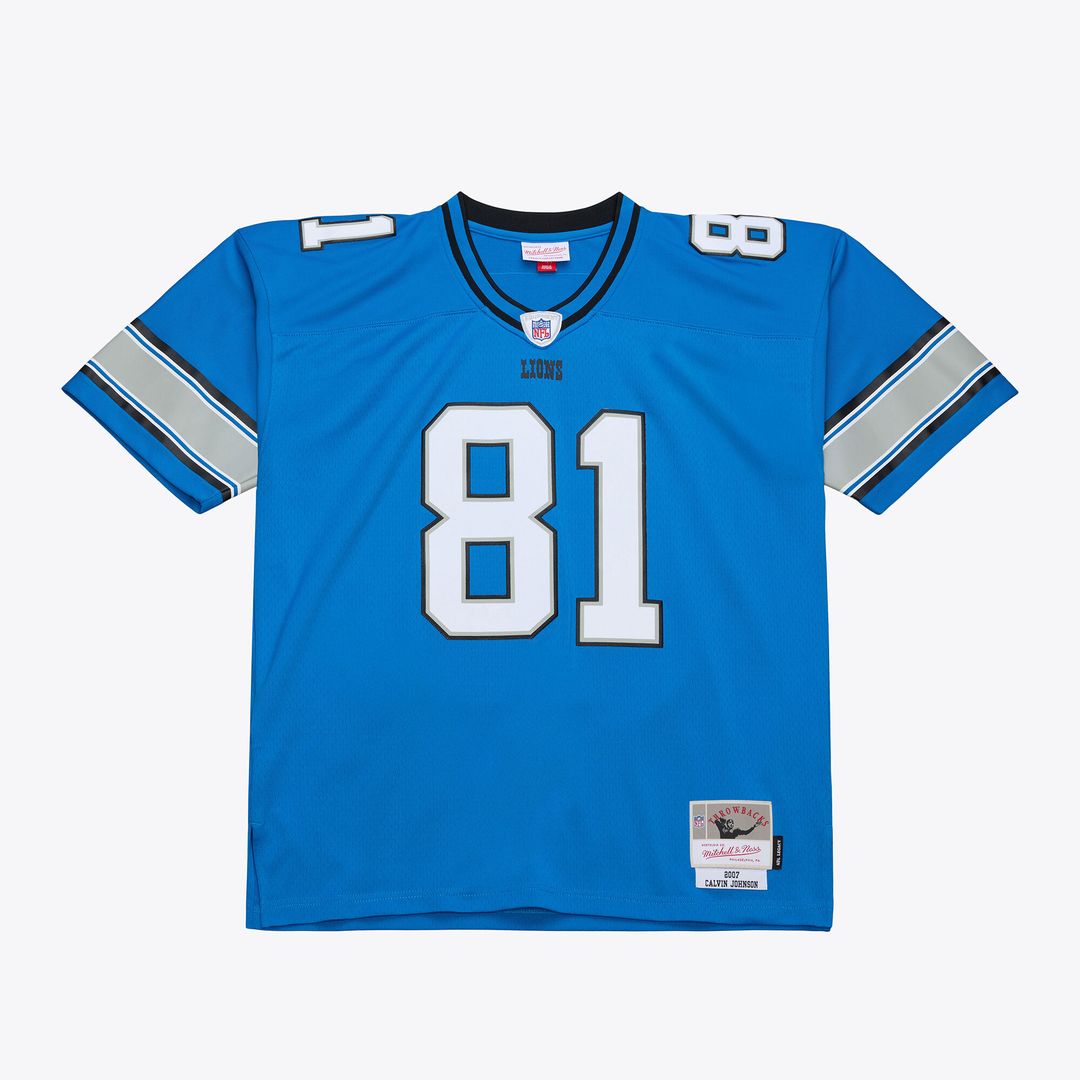Calvin Johnson Detroit Lions Mitchell & Ness 2007 Legacy Replica Jersey - Blue