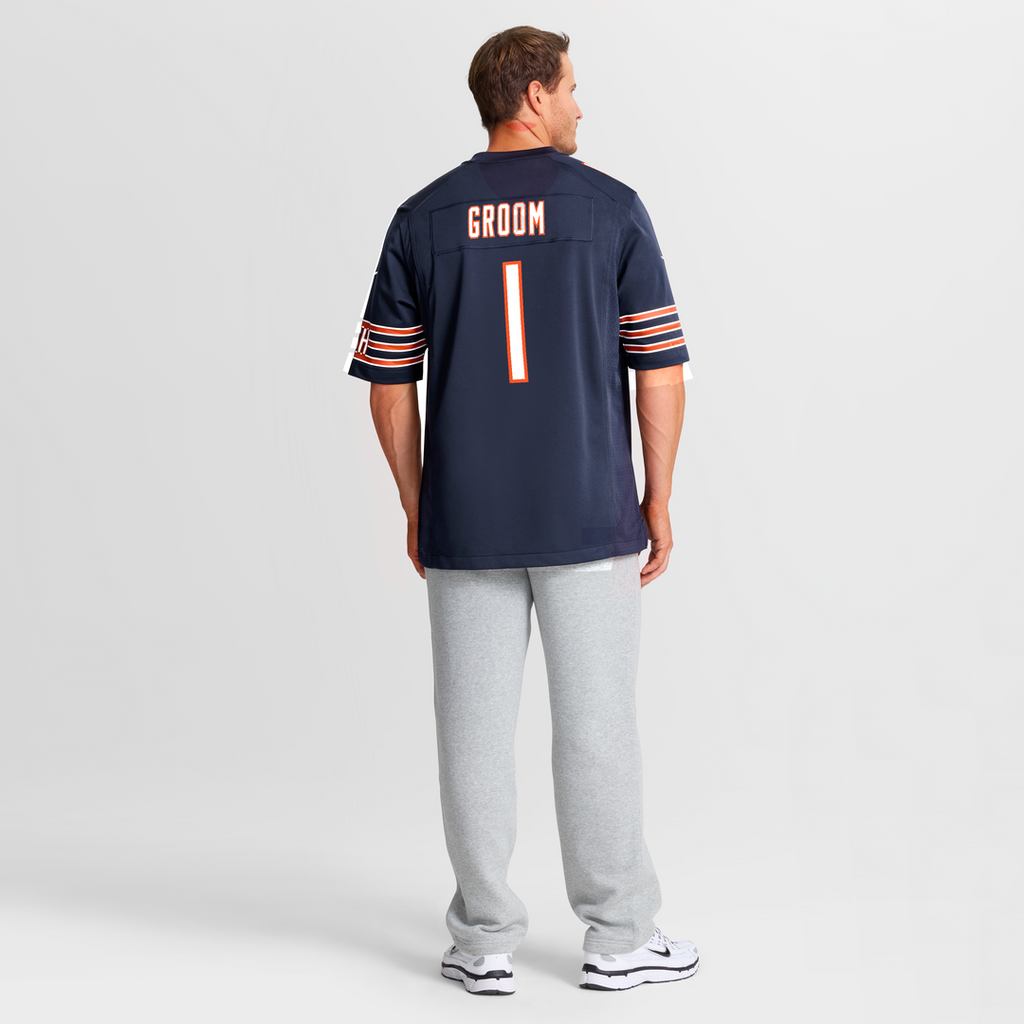 Number 1 Groom Chicago Bears Nike Game Jersey - Navy