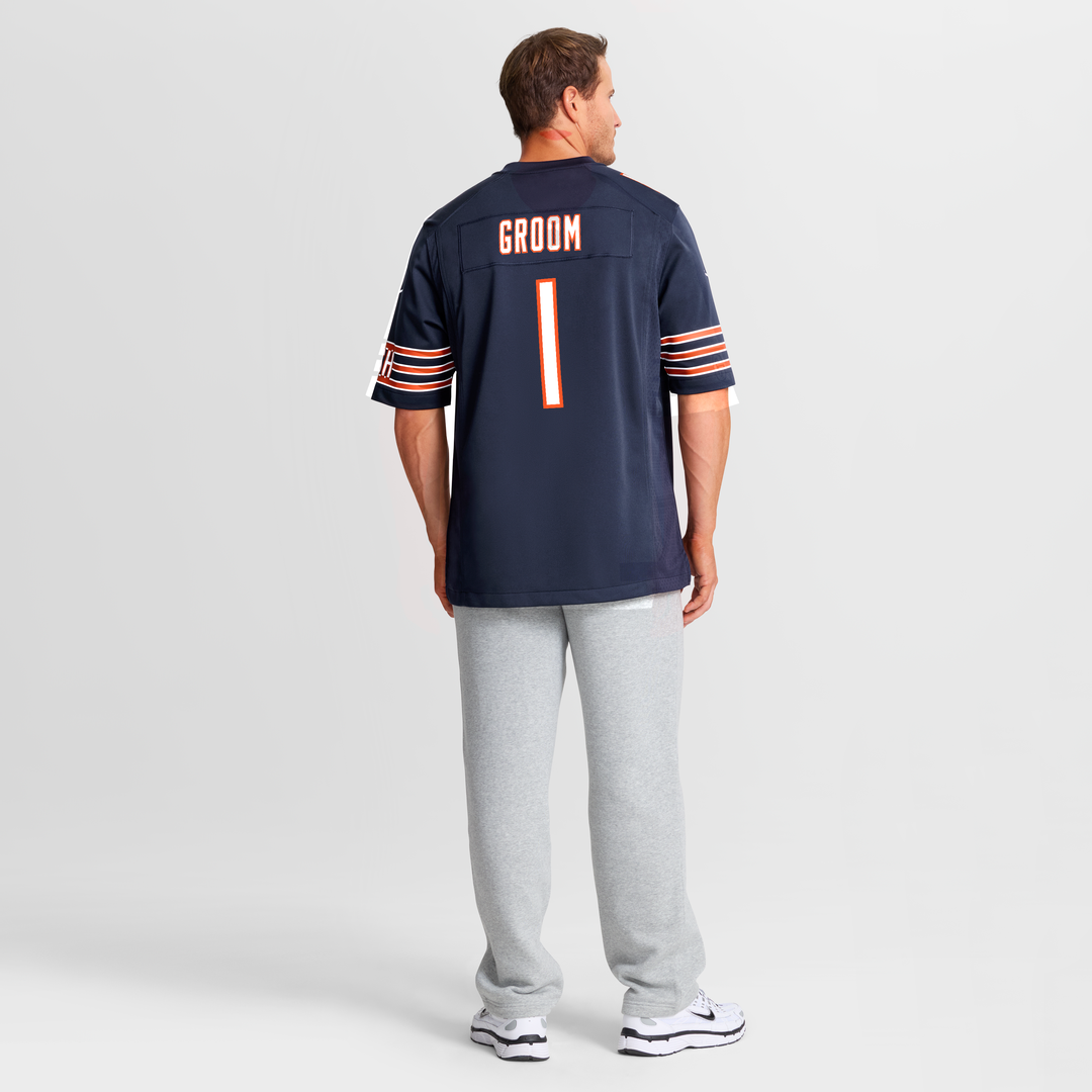 Number 1 Groom Chicago Bears Nike Game Jersey - Navy