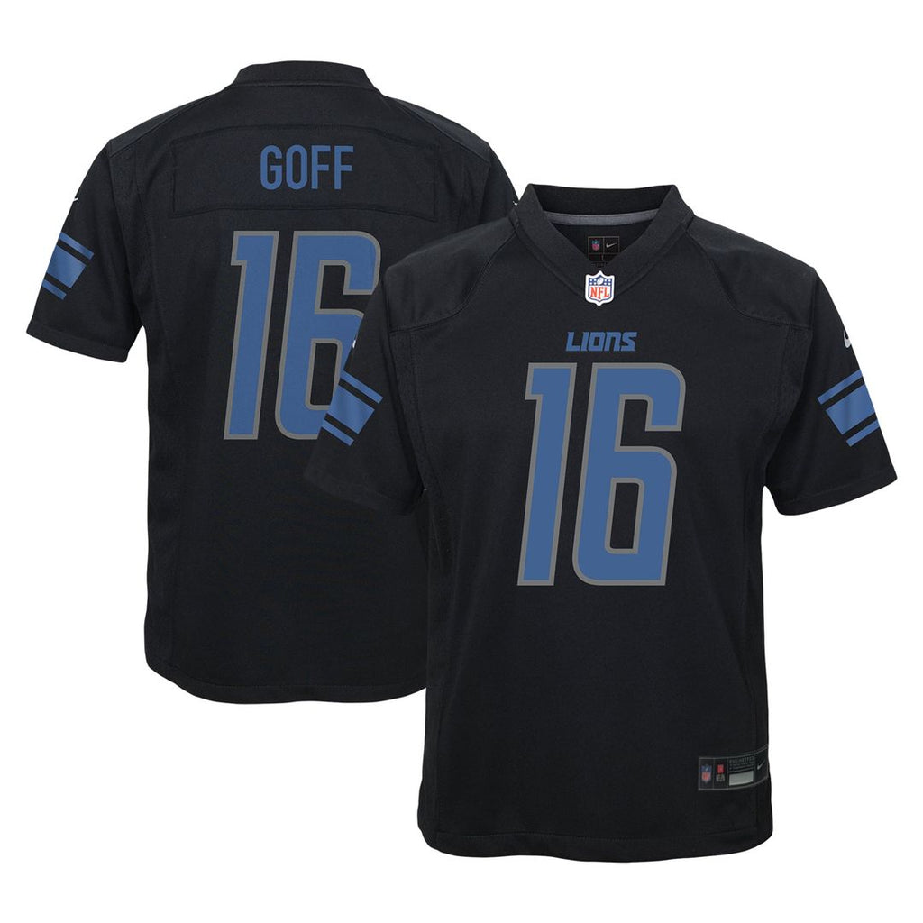 Jared Goff Detroit Lions Nike Youth Game Jersey - Black