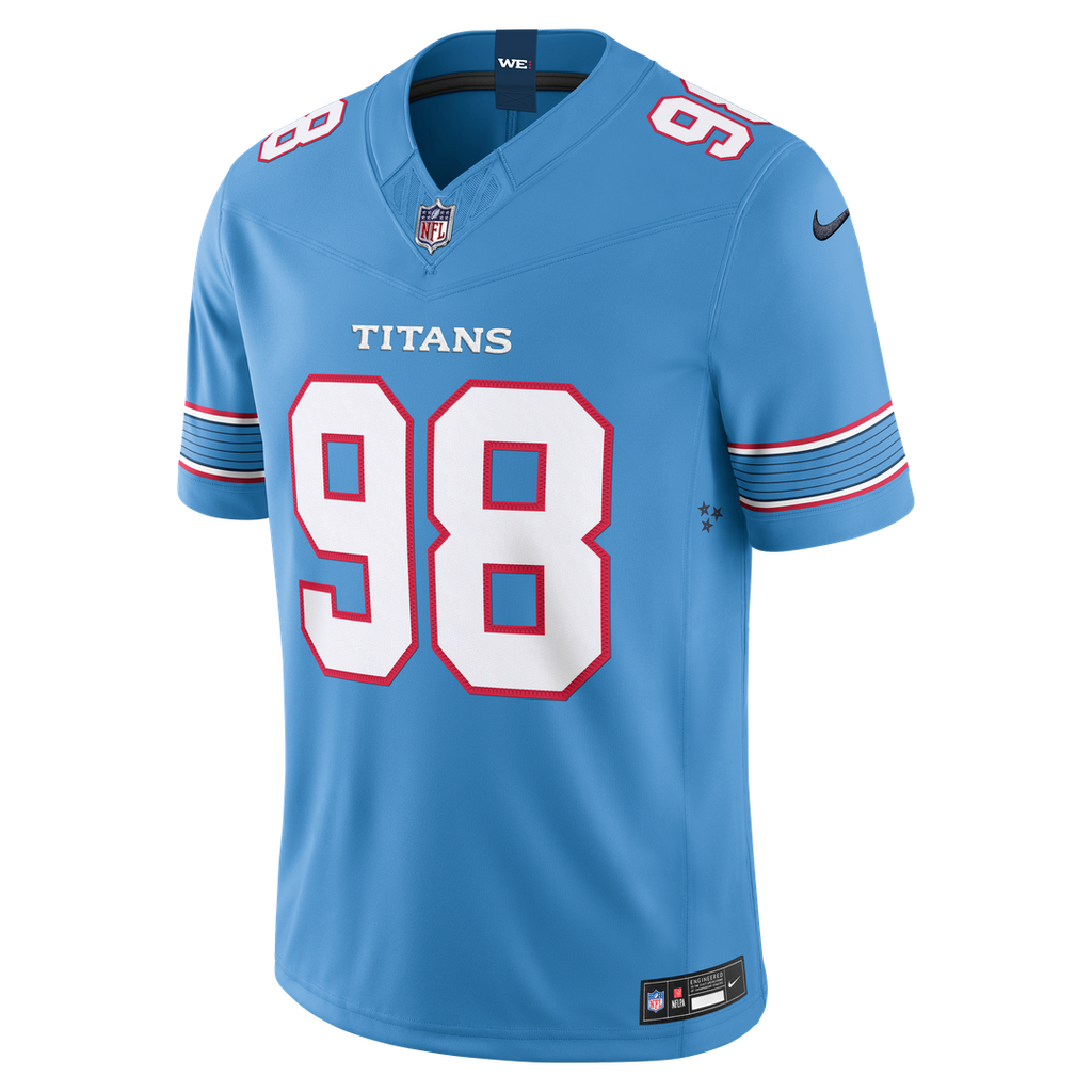 Jeffery Simmons Tennessee Titans Nike Vapor F.U.S.E. Stitched Limited Jersey - White