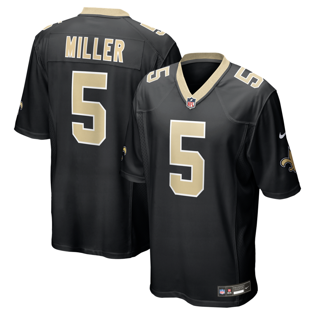 Kendre Miller New Orleans Saints Nike Team Game Jersey -  Black