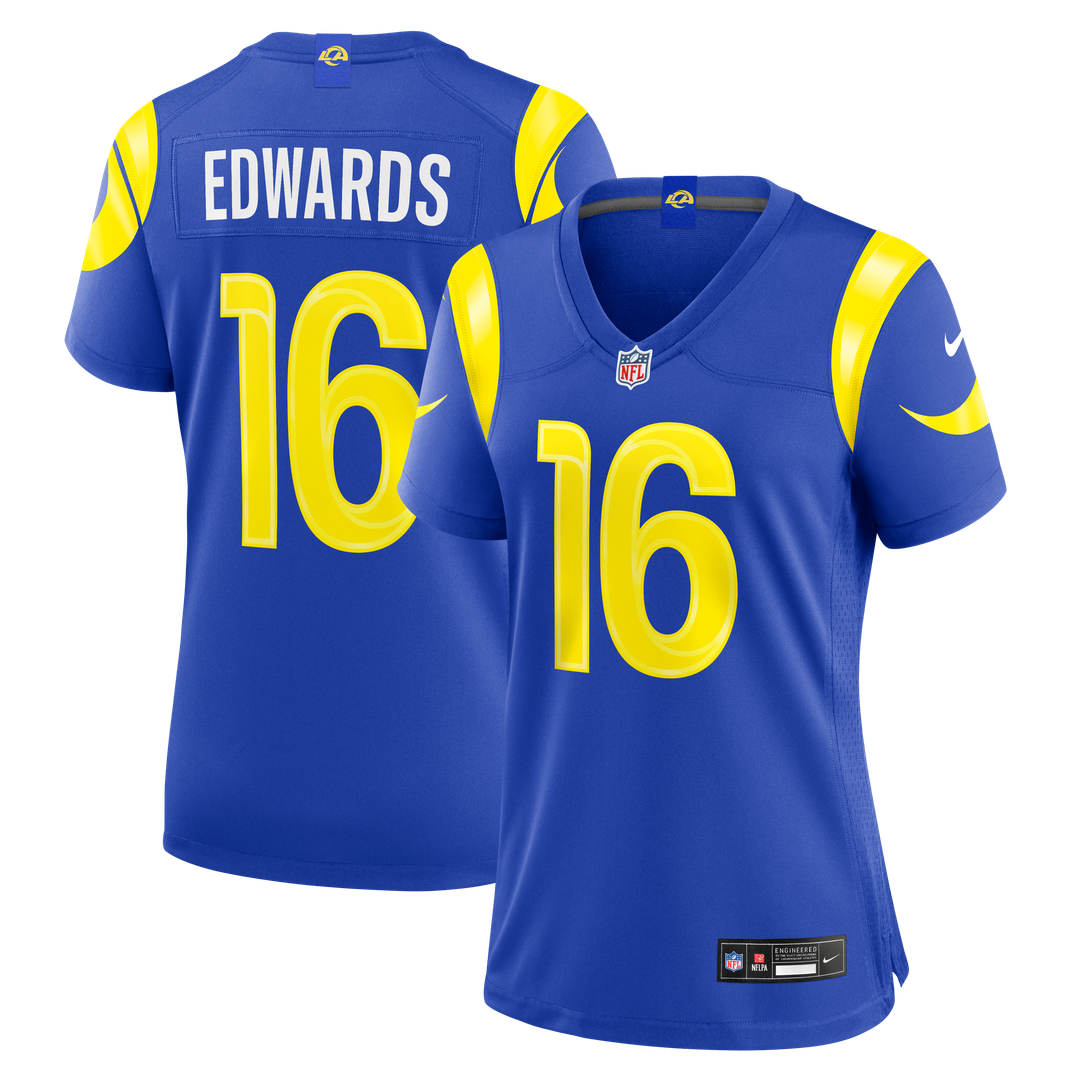 Tru Edwards Los Angeles Rams Nike Women's Team Game Jersey - Royal