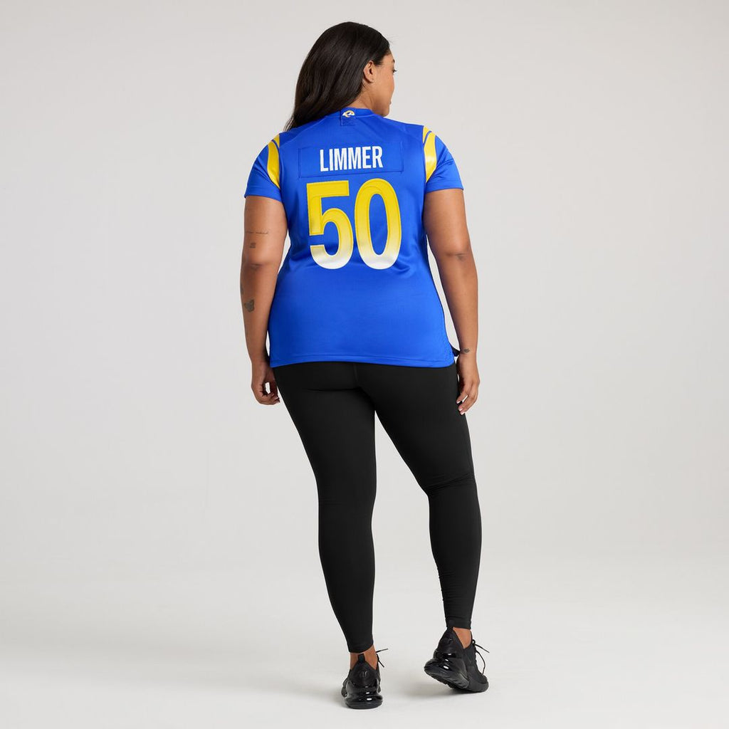 Beaux Limmer Los Angeles Rams Nike Women's  Game Jersey -  Royal