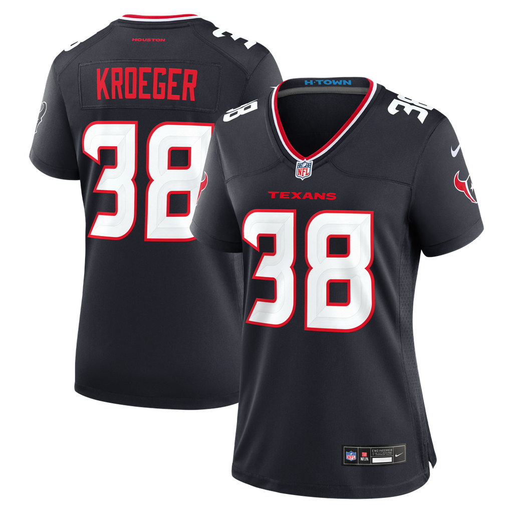 Kai Kroeger Houston Texans Nike Women's Team Game Jersey -  Navy