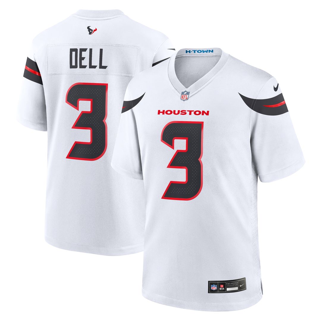 Tank Dell Houston Texans Nike Alternate Game Jersey -  Red