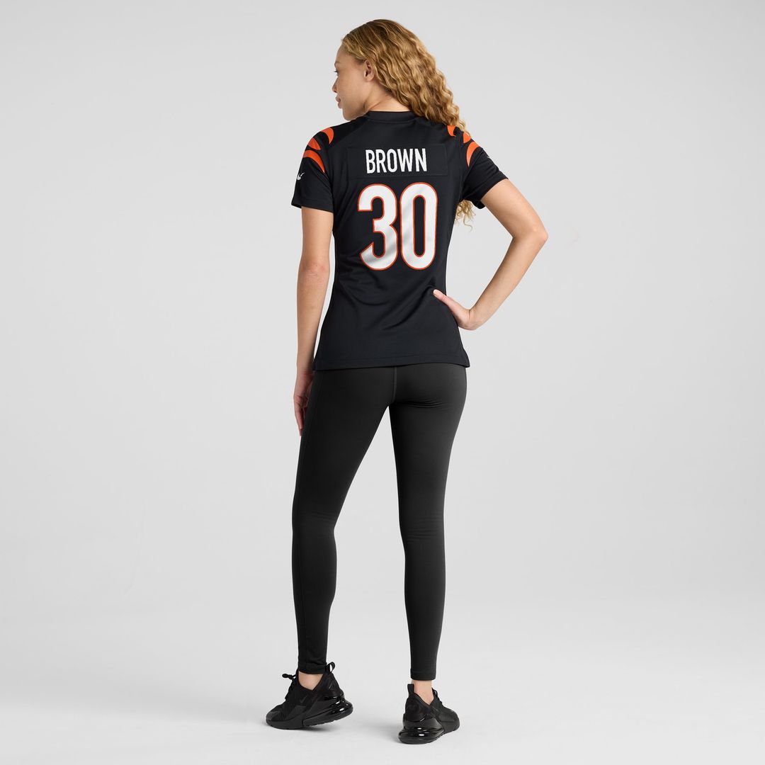 Chase Brown Cincinnati Bengals Nike Women's Team Game Jersey -  Black