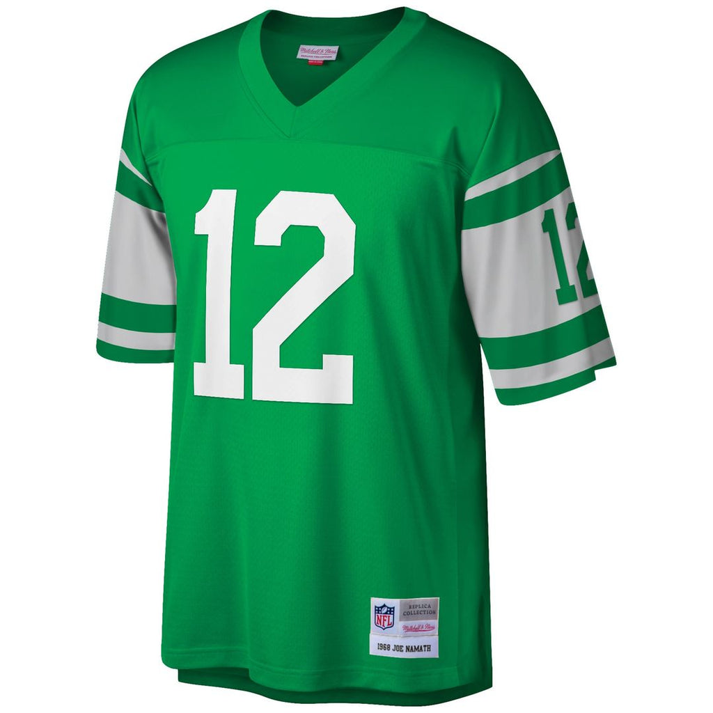 Joe Namath New York Jets Mitchell & Ness Big & Tall 1968 Retired Player Replica Jersey - Green