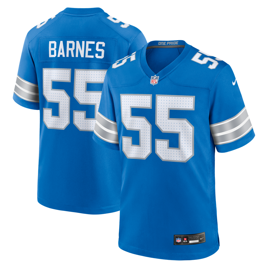 Derrick Barnes Detroit Lions Nike Team Game Jersey -  Blue