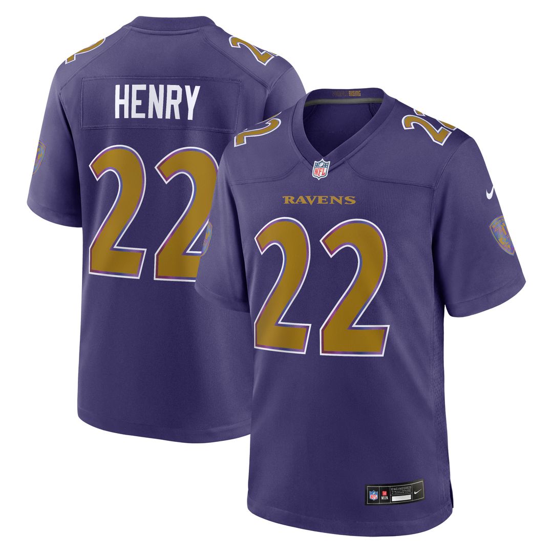 Derrick Henry Baltimore Ravens Nike Alternate Game Jersey - Purple