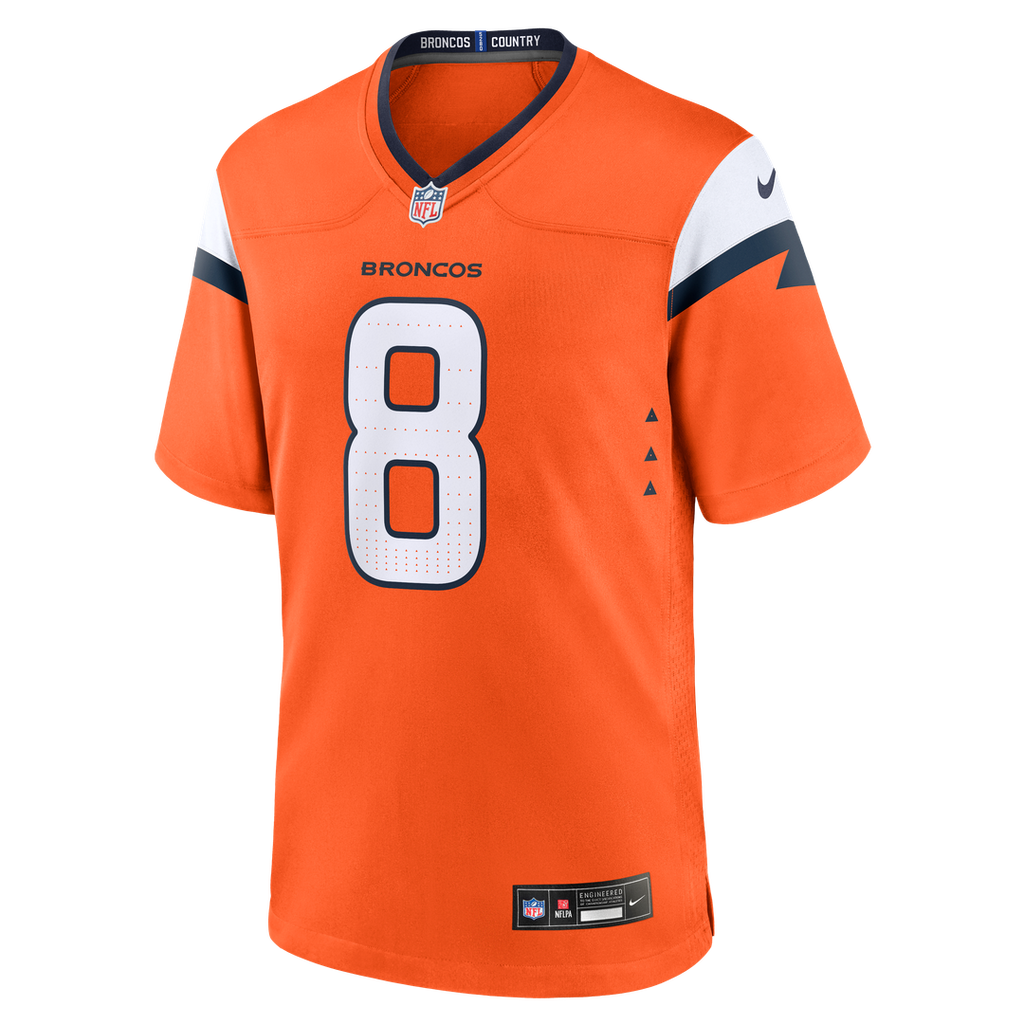 Jarrett Stidham Denver Broncos Nike Team Game Jersey -  Orange