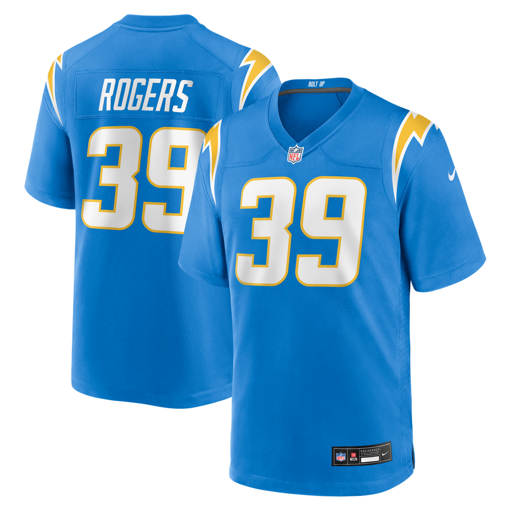 Eric Rogers Los Angeles Chargers Nike Team Game Jersey -  Powder Blue