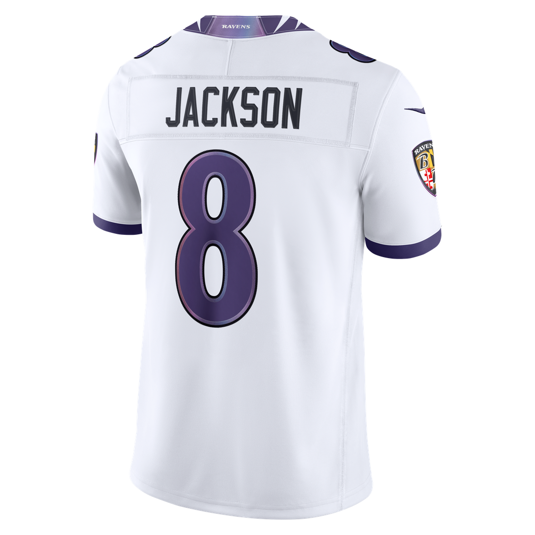 Lamar Jackson Baltimore Ravens Nike Vapor F.U.S.E. Stitched Limited Jersey - White