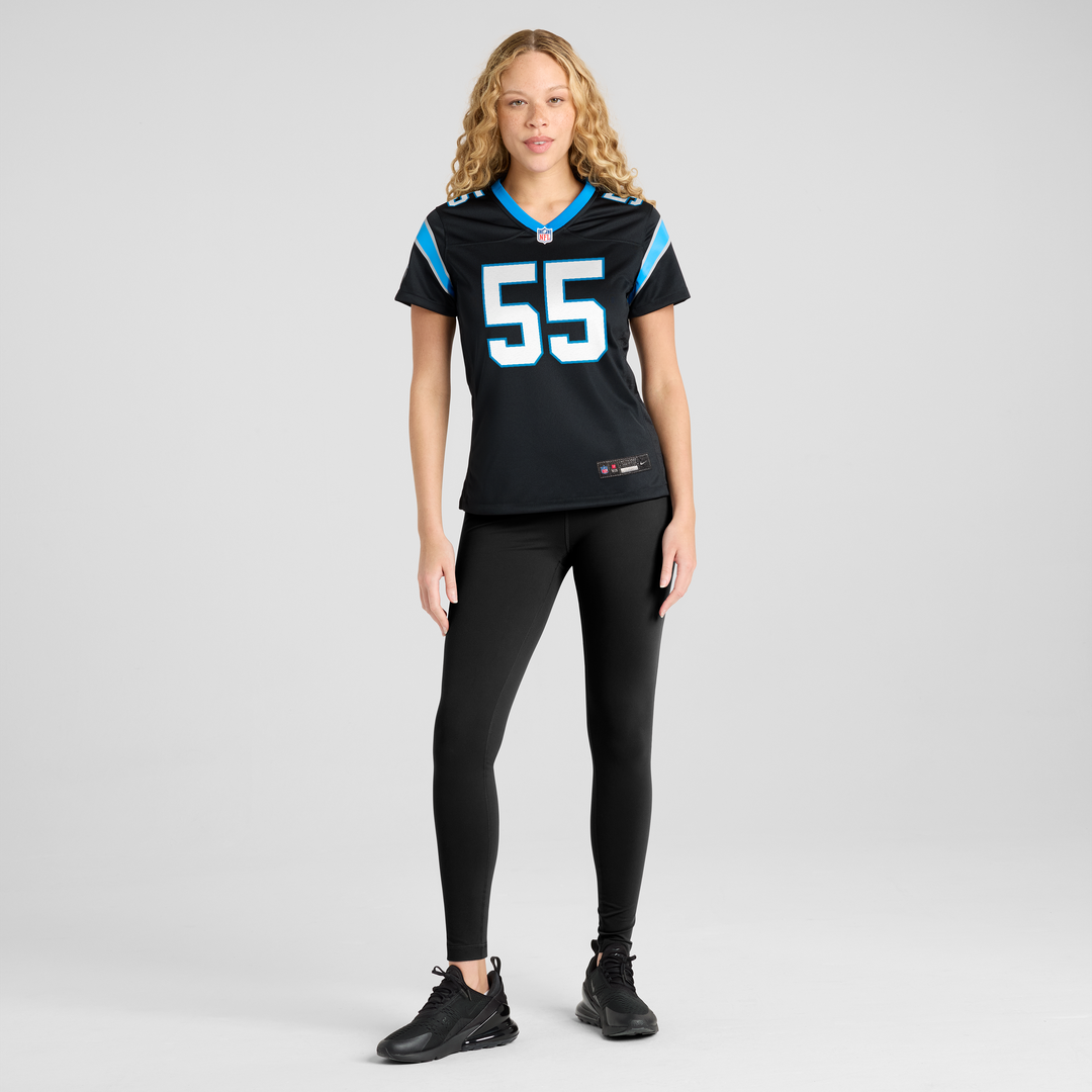 Maema Njongmeta Carolina Panthers Nike Women's Team Game Jersey -  Black