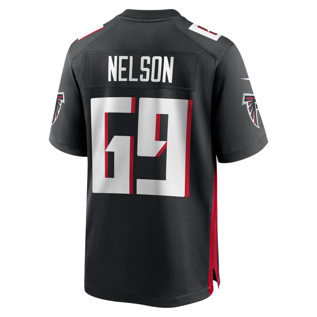 Jack Nelson Atlanta Falcons Nike Team Game Jersey -  Black