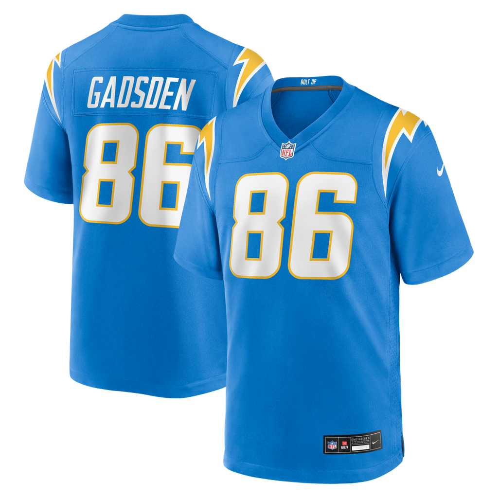 Oronde Gadsden Los Angeles Chargers Nike Team Game Jersey -  Powder Blue
