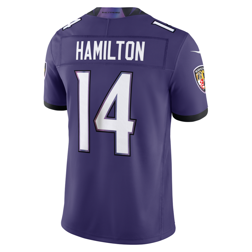 Kyle Hamilton Baltimore Ravens Nike Vapor F.U.S.E. Stitched Limited Jersey - White