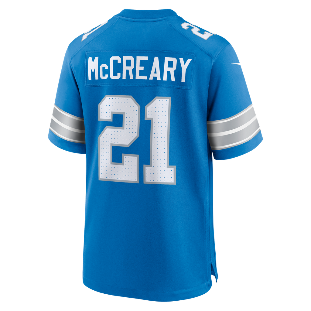 Roger McCreary Detroit Lions Nike Team Game Jersey -  Blue