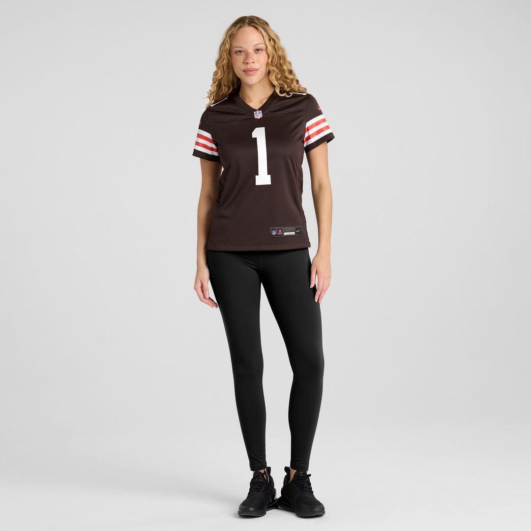 Number 1 Mom Cleveland Browns Nike Women's Game Jersey - Brown