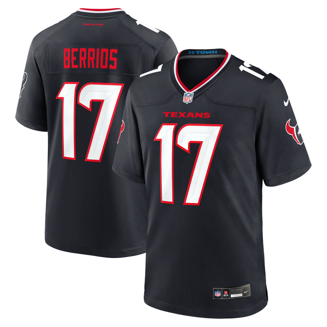 Braxton Berrios Houston Texans Nike Team Game Jersey -  Navy