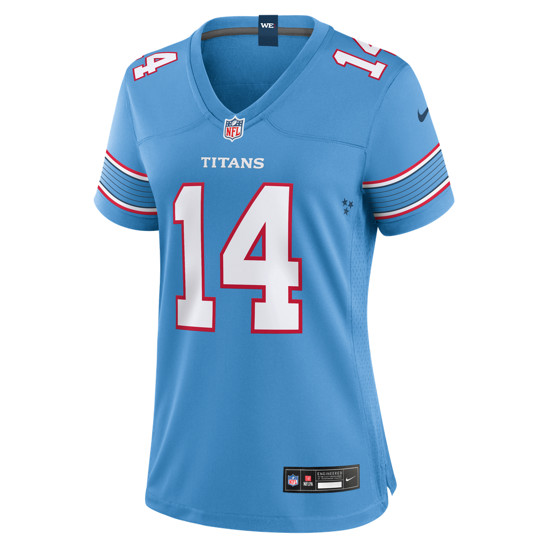 Carnell Tate Tennessee Titans Nike Women's Team Game Jersey - Light Blue