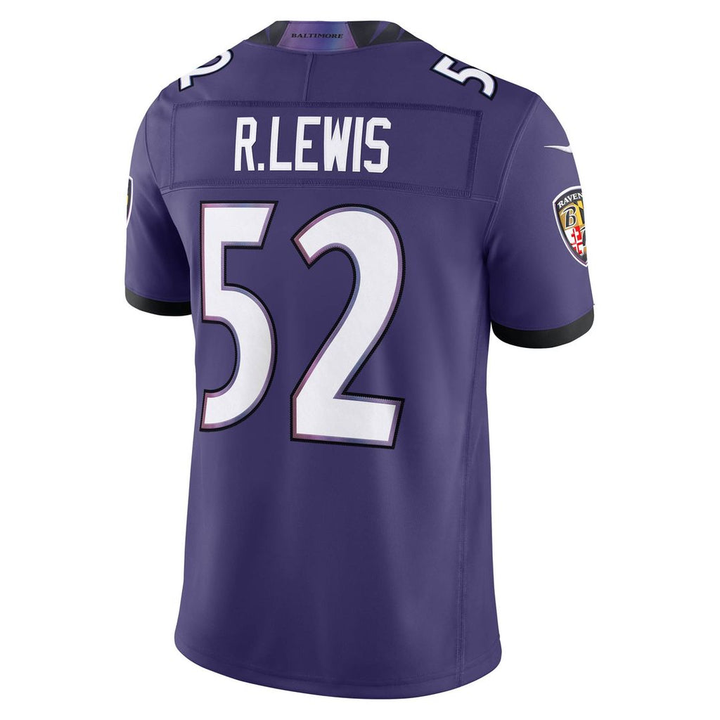 Ray Lewis Baltimore Ravens Nike Vapor F.U.S.E. Stitched Retired Limited Jersey - Purple