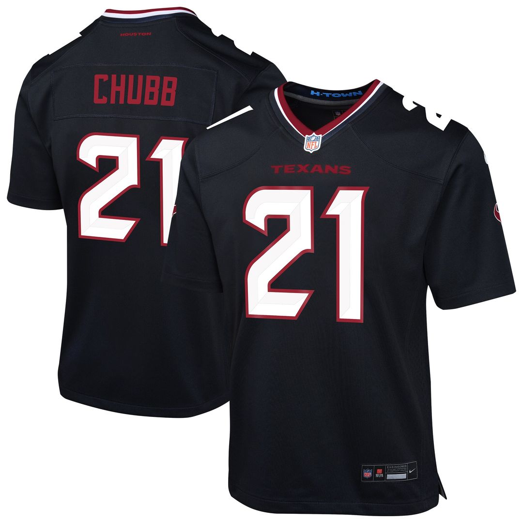 Nick Chubb Houston Texans Nike Youth Team Game Jersey - Navy