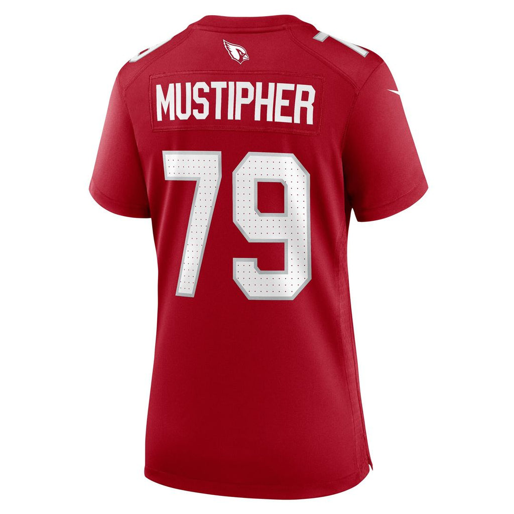 PJ Mustipher Arizona Cardinals Nike Women's Team Game Jersey -  Cardinal