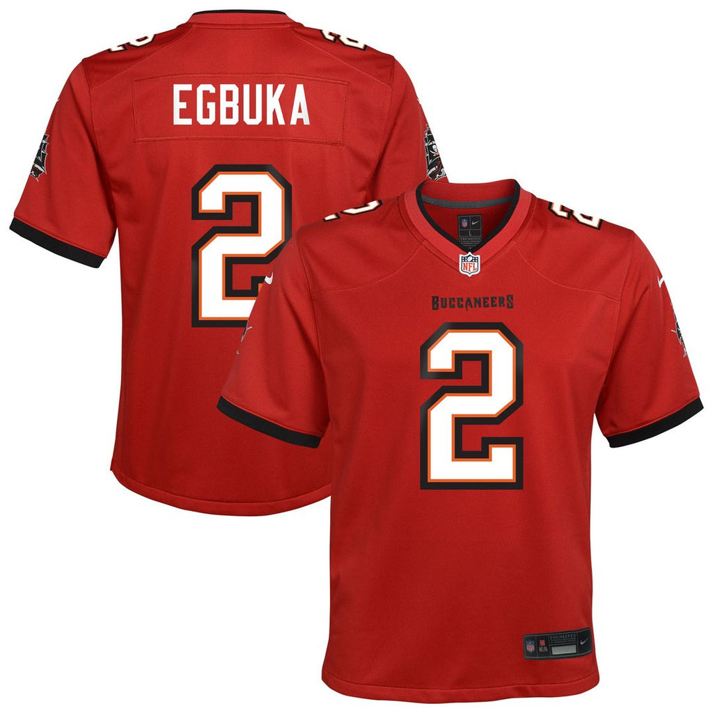 Emeka Egbuka Tampa Bay Buccaneers Nike Youth Team Game Jersey - Red