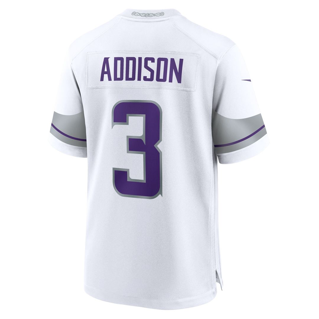 Jordan Addison Minnesota Vikings Nike Alternate Game Player Jersey - White