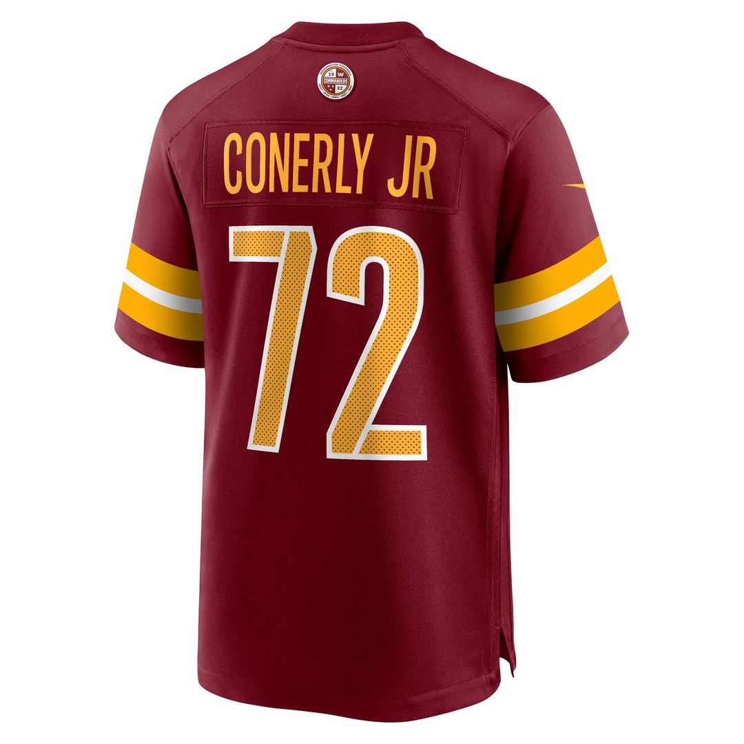 Josh Conerly Jr. Washington Commanders Nike Team Game Jersey - Burgundy