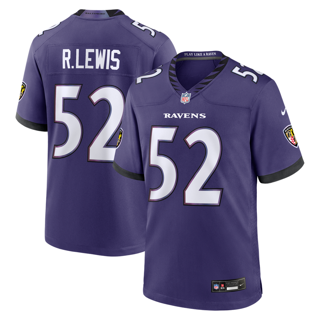 Ray Lewis Baltimore Ravens Nike Team Retired Player Game Jersey - Purple