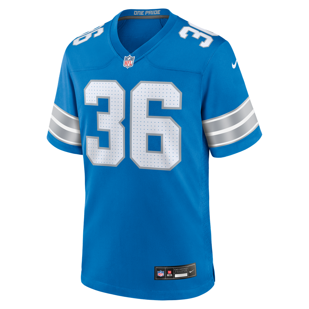Chuck Clark Detroit Lions Nike Team Game Jersey - Blue