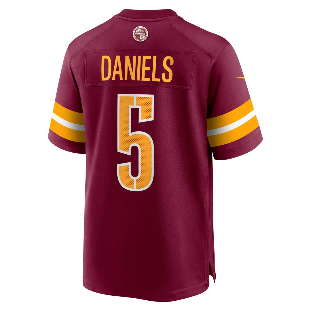 Jayden Daniels Washington Commanders Nike Alternate Game Player Jersey - Black
