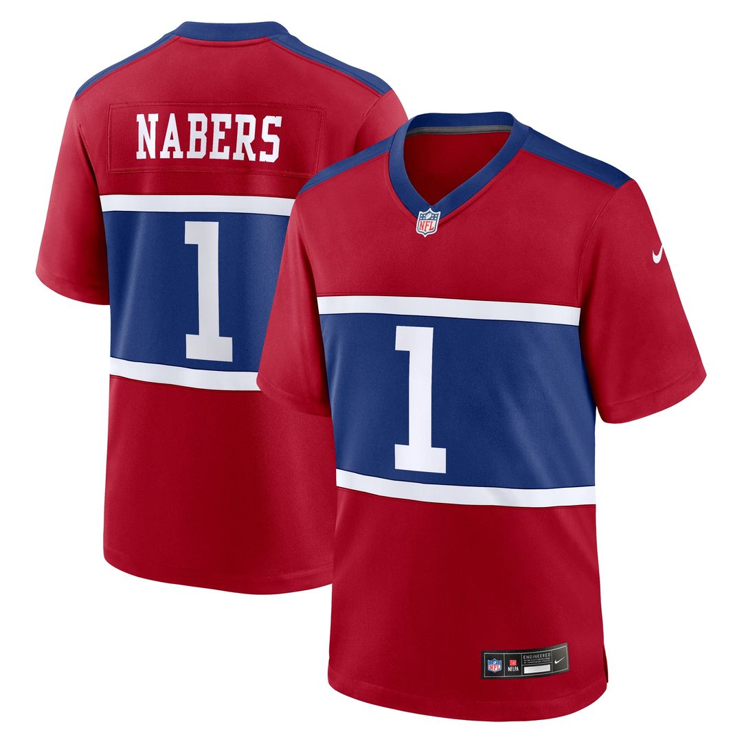 Malik Nabers New York Giants Nike Youth Game Jersey - Red