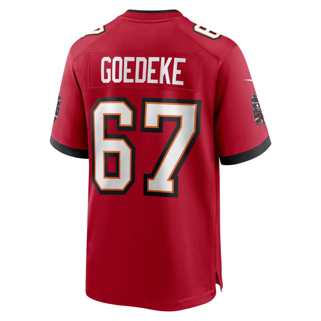 Luke Goedeke Tampa Bay Buccaneers Nike Game Player Jersey - Red