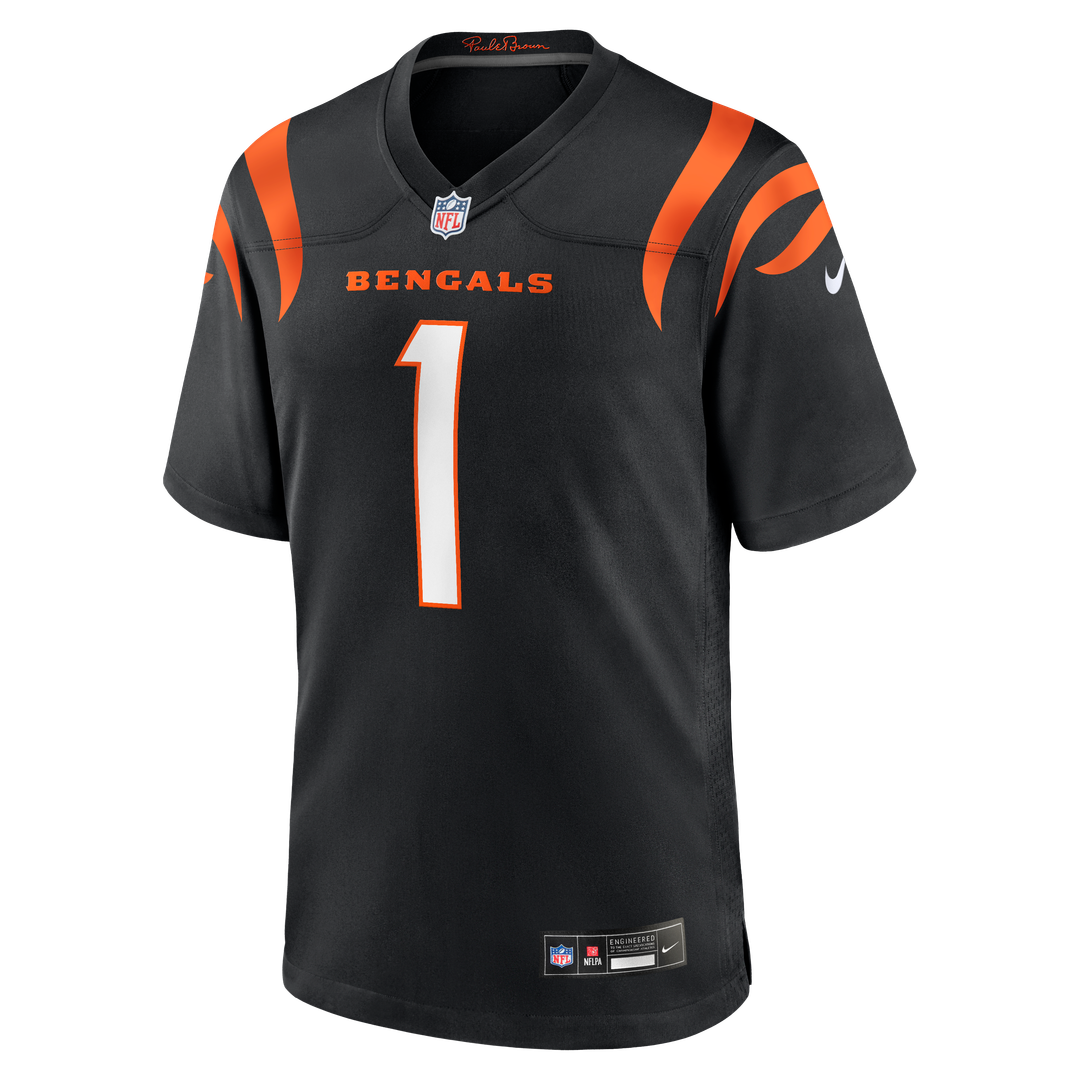 Number 1 Groom Cincinnati Bengals Nike Game Jersey - Black