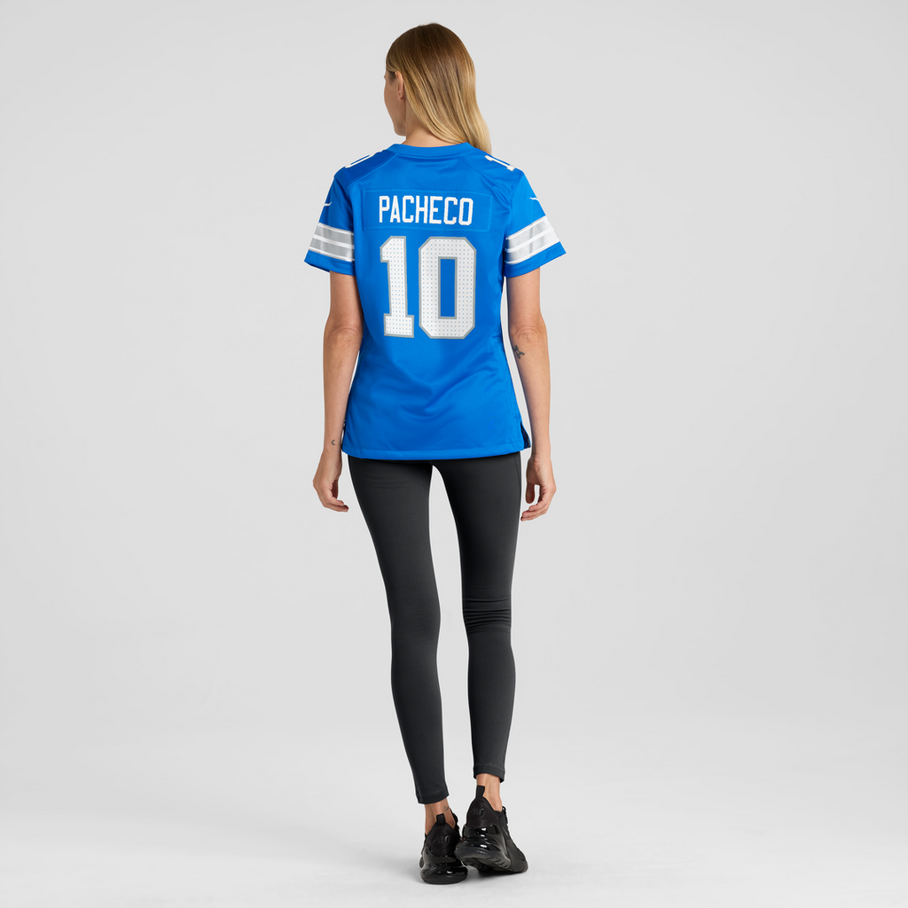 Isiah Pacheco Detroit Lions Nike Women's Team Game Jersey -  Blue
